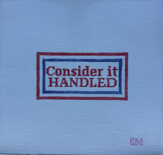 Consider it HANDLED, Scandal