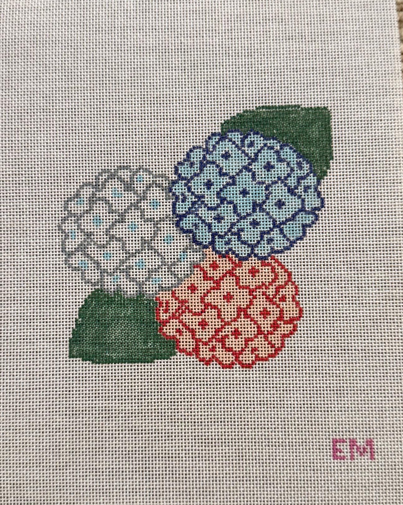 Red ,White, and Blue Hydrangea