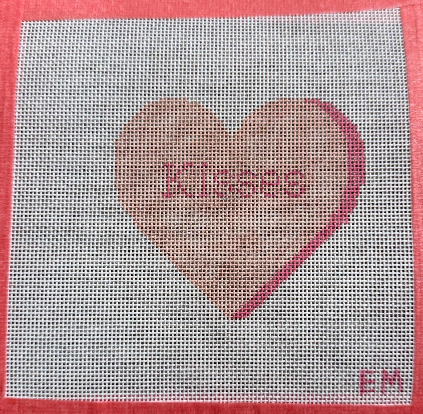 Conversation hearts Set 18 mesh needlepoint Canvases