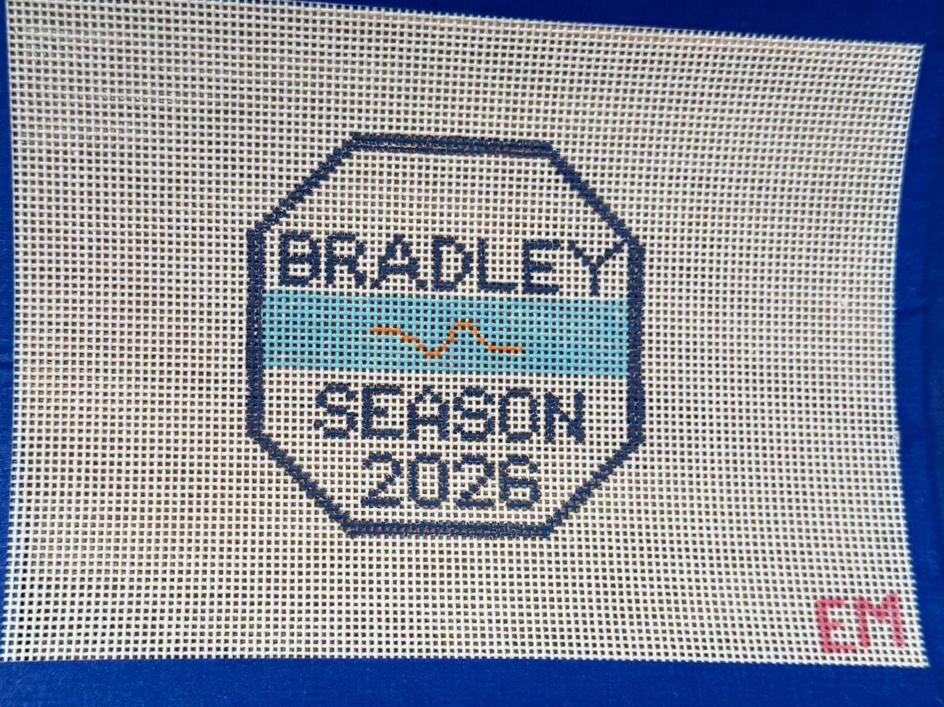 Beach Badge 18 mesh Needlepoint Canvas
