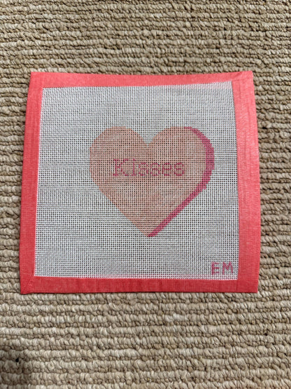 Conversation hearts 18 Mesh Needlepoint Canvas