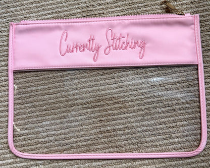 Currently Stitching, Needlepoint project Bag