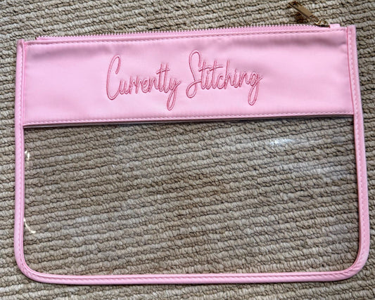 Currently Stitching, Needlepoint project Bag