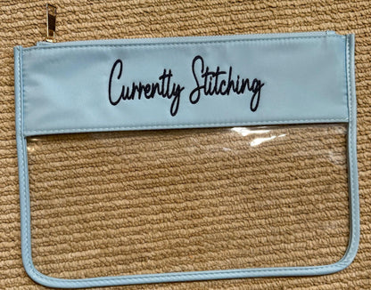Currently Stitching, Needlepoint project Bag
