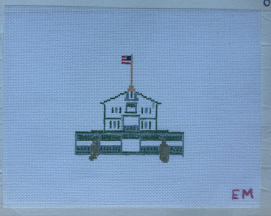 The Parker House, Sea Girt NJ 18 mesh needlepoint Canvas