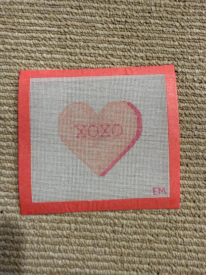 Conversation hearts 18 Mesh Needlepoint Canvas