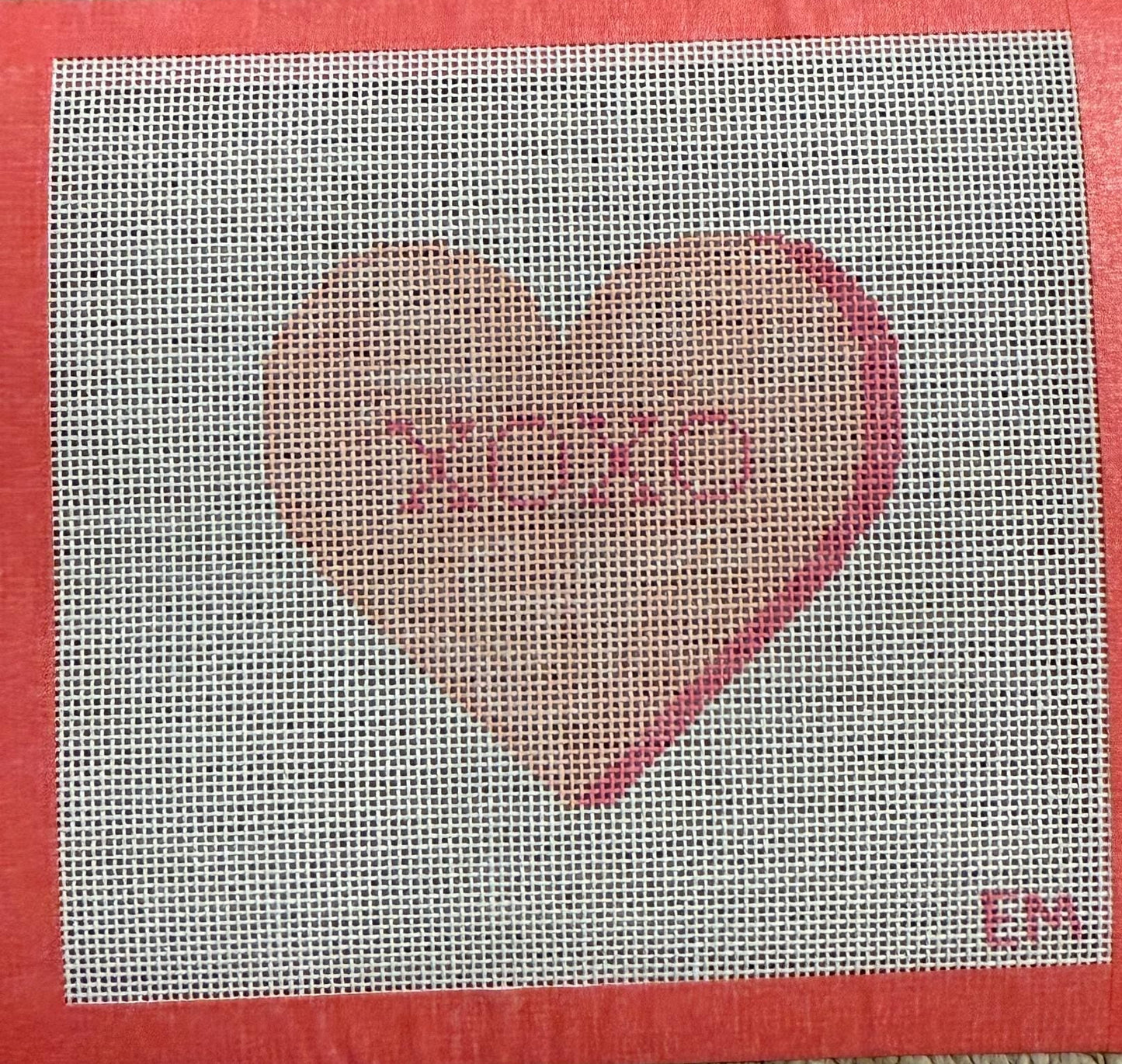 Conversation hearts Set 18 mesh needlepoint Canvases
