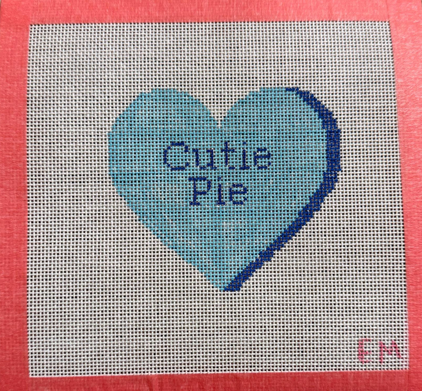 Conversation hearts Set 18 mesh needlepoint Canvases