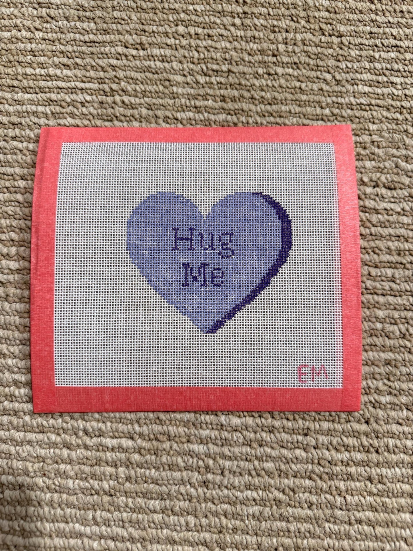 Conversation hearts 18 Mesh Needlepoint Canvas