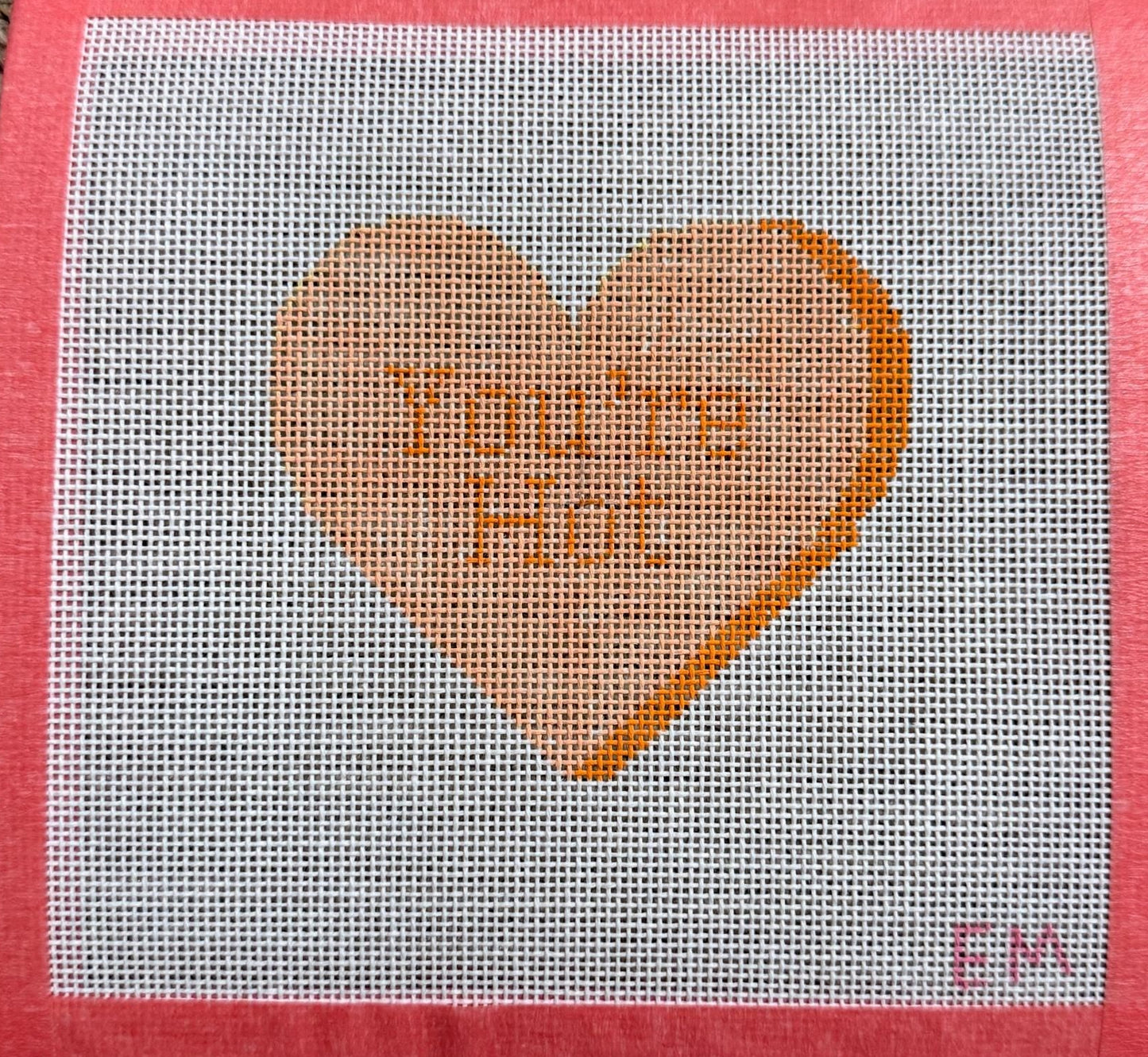 Conversation hearts Set 18 mesh needlepoint Canvases