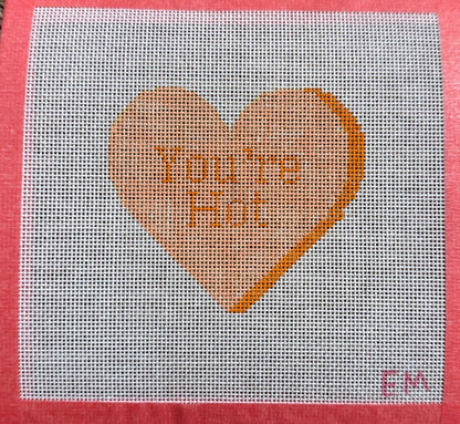 Conversation hearts Set 18 mesh needlepoint Canvases